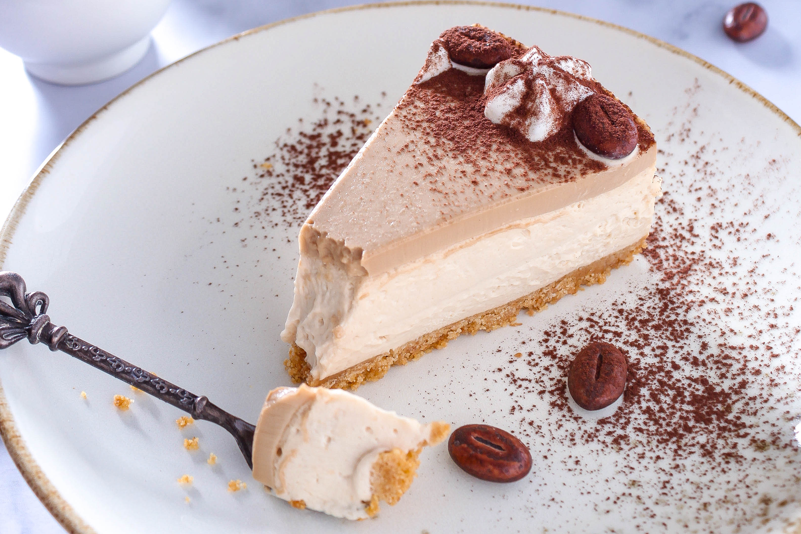 Cheesecake senza cottura al caffè Chiara's Cakery